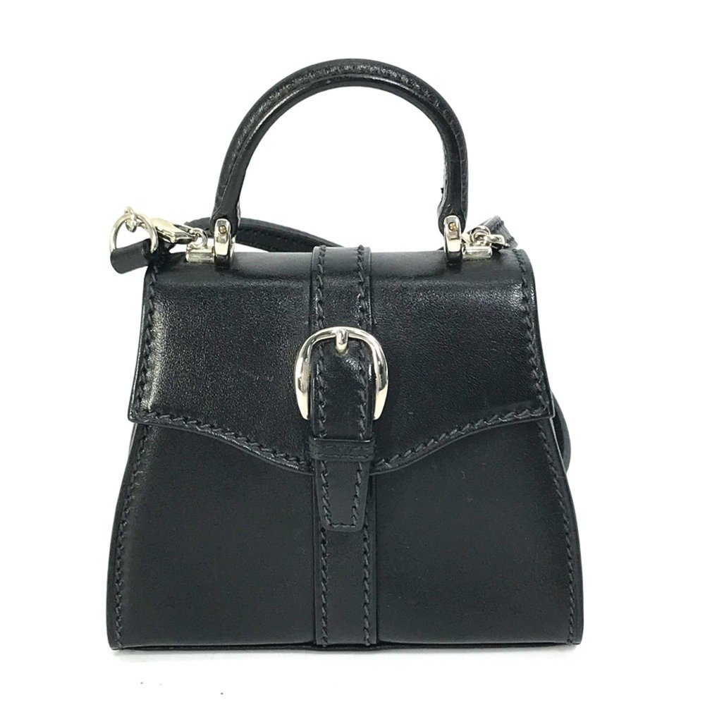 GUCCI 007.090.0234 Mini Shoulder Bag Leather Women's Black - Picture 1 of 15